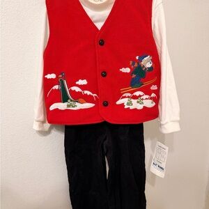 Kids Red Ski Adventure Vest Set